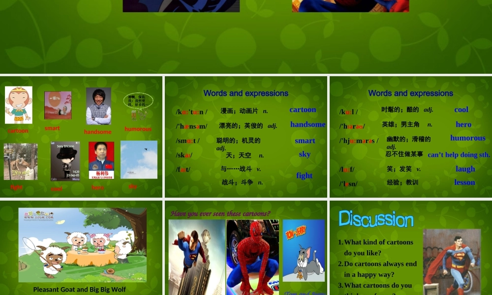 内蒙古满洲里市第五中学八年级英语下册 Module 5 Unit 1 It ’s time to watch a cartoon课件 .ppt