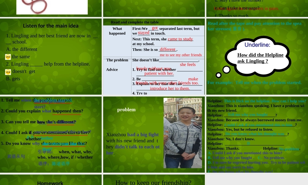 内蒙古满洲里市第五中学八年级英语下册 Module 9 Unit 1 Could I ask if you’ve mentioned课件 .ppt