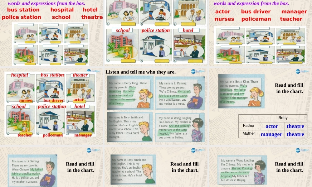 内蒙古满洲里市第五中学七年级英语上册 Module 2 Unit 2 These are my parents课件 （新版）外研版.ppt