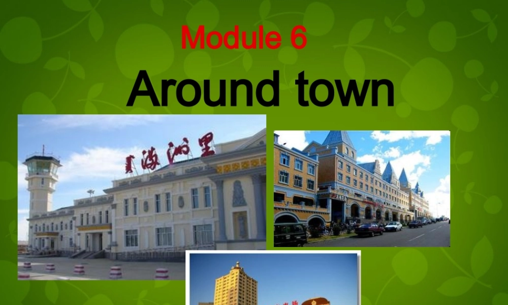 内蒙古满洲里市第五中学七年级英语下册 Module 6 Unit 1 Could you tell me how to get to the National Stadium课件 .ppt