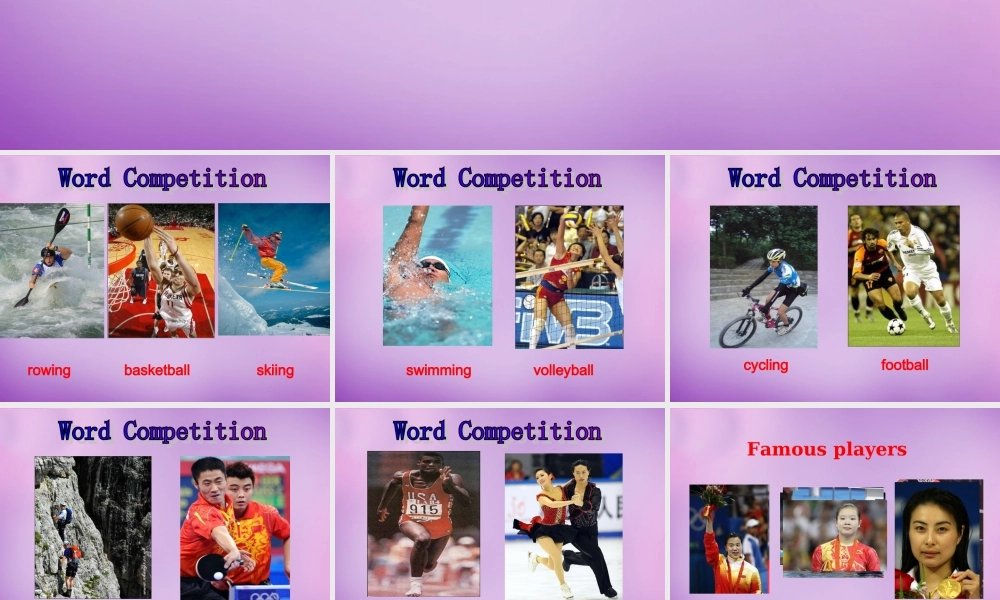 内蒙古乌海市第二十二中学八年级英语上册 Unit 1 Playing Sports Topic 1 Section D课件 （新版）仁爱版.ppt