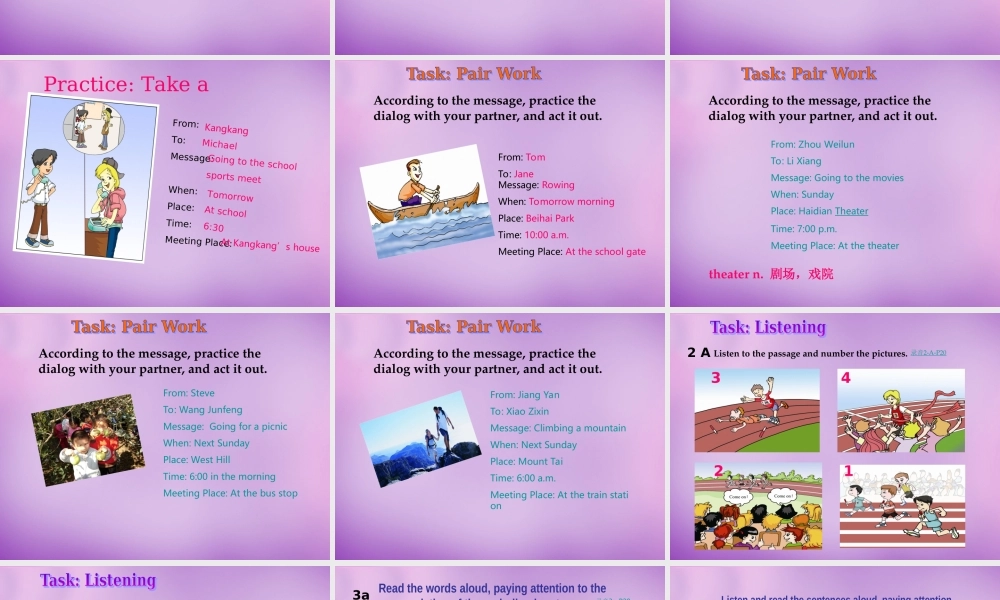 内蒙古乌海市第二十二中学八年级英语上册 Unit 1 Playing Sports Topic 3 Section B课件 （新版）仁爱版.ppt