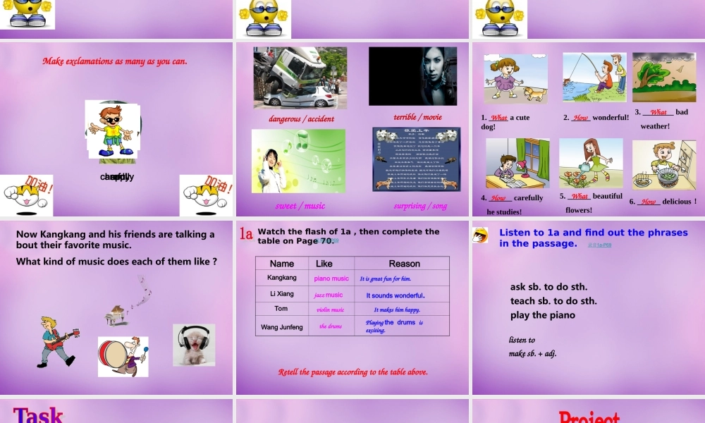 内蒙古乌海市第二十二中学八年级英语上册 Unit 3 Our Hobbies Topic 2 Section D课件 （新版）仁爱版.ppt