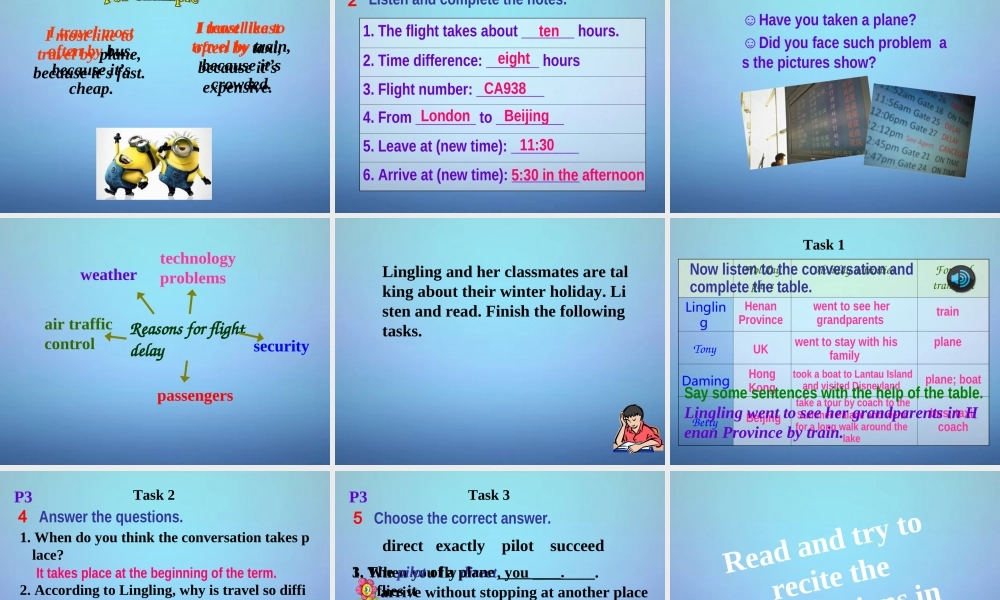 内蒙古乌兰浩特市第十二中学九年级英语下册 Module 1 Unit 1 We toured the city by bus and by taxi课件 .ppt