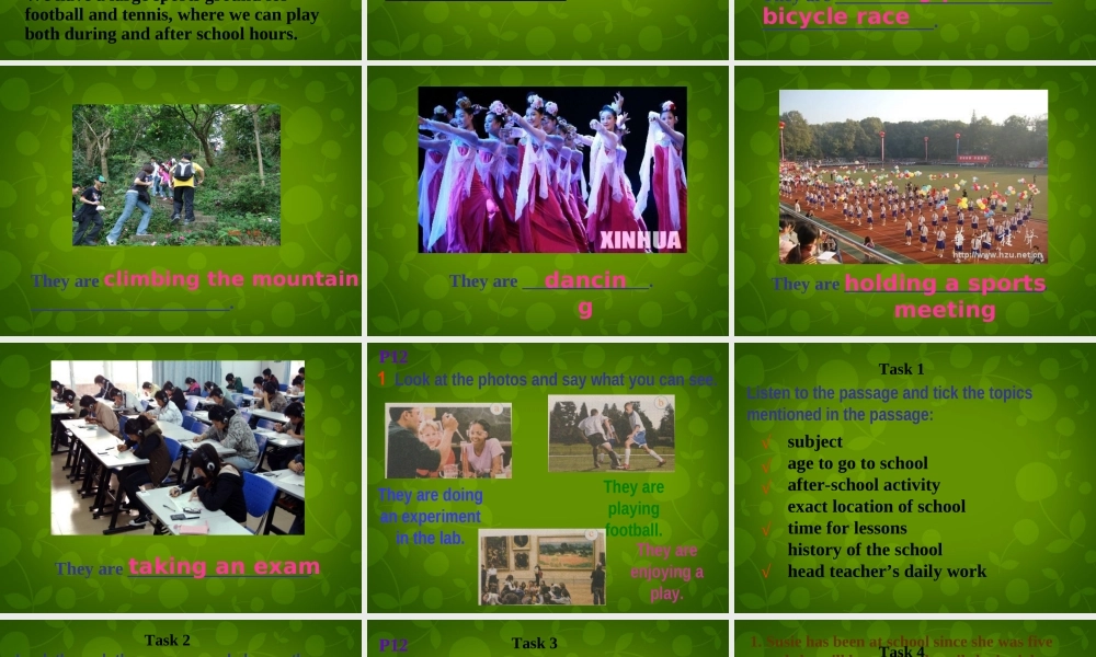 内蒙古乌兰浩特市第十二中学九年级英语下册《Module 2 Unit 2 What do I like best about school》课件 .ppt