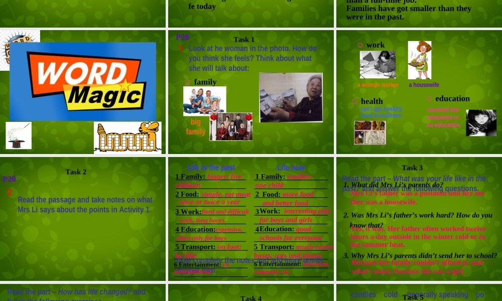 内蒙古乌兰浩特市第十二中学九年级英语下册《Module 3 Unit 2 I think life is better today》课件 .ppt