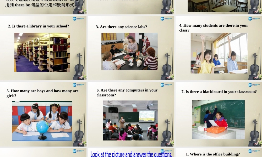 七年级英语上 册 Module 3 My school Unit 3 Language in use课件 （新版）外研版.ppt