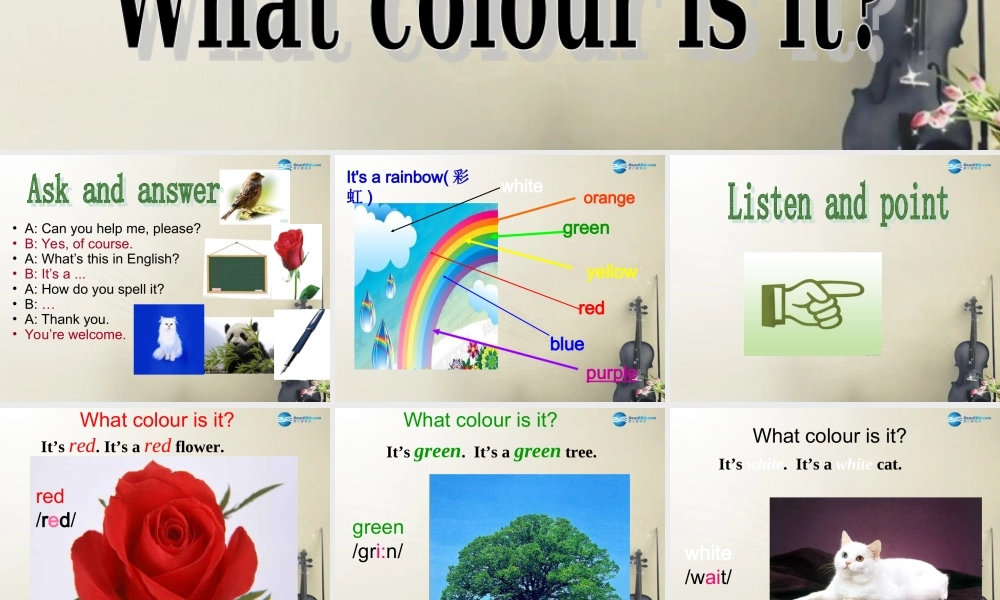 七年级英语上 册 Starter Module 3 Unit 3 What colour is it？课件 （新版）外研版.ppt