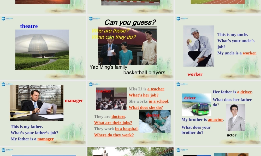 七年级英语上册 Module 2 My family Unit 2 These are my parents课件 （新版）外研版.ppt