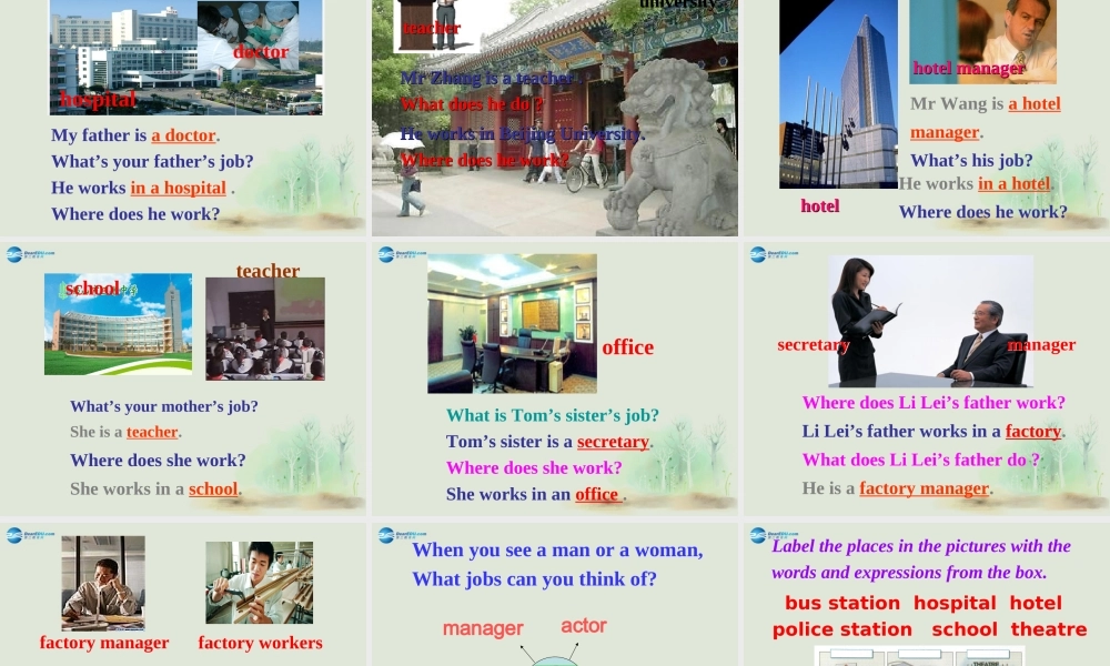 七年级英语上册 Module 2 My family Unit 2 These are my parents课件 （新版）外研版.ppt
