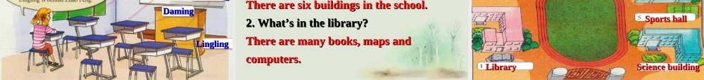 七年级英语上册 Module 3 My school Unit 2 The library is on the left of the playground课件 （新版）外研版.ppt