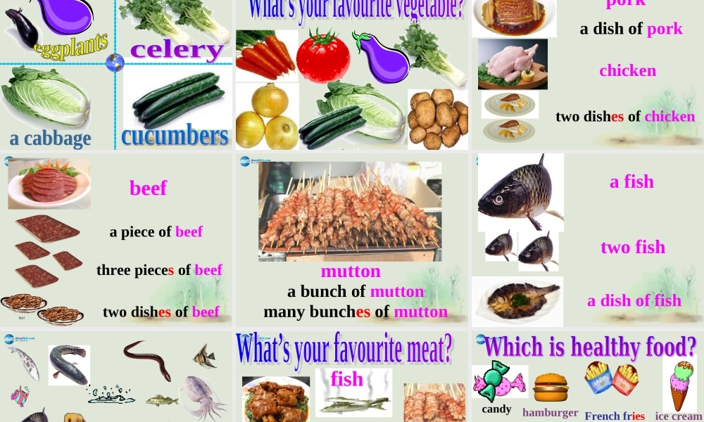 七年级英语上册 Module 4 Healthy food Unit 1 We’ve got lots of apples课件 （新版）外研版.ppt