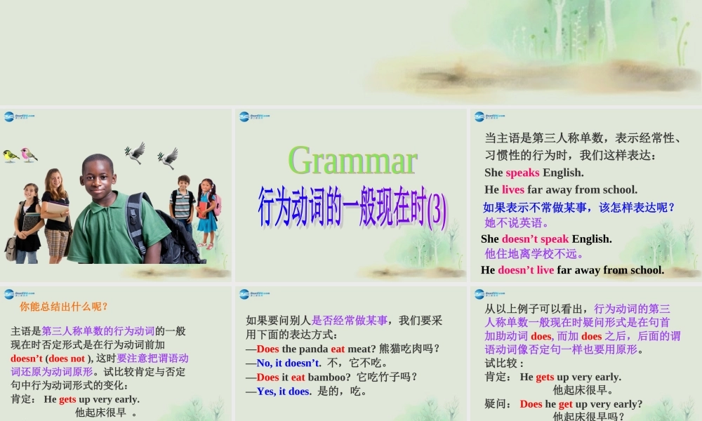 七年级英语上册 Module 6 A trip to the zoo Unit 3 Language in use课件 （新版）外研版.ppt