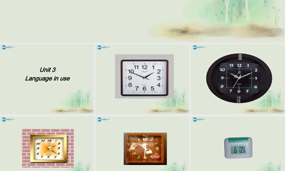 七年级英语上册 Module 5 My school day Unit 3 Language in use课件 （新版）外研版.ppt