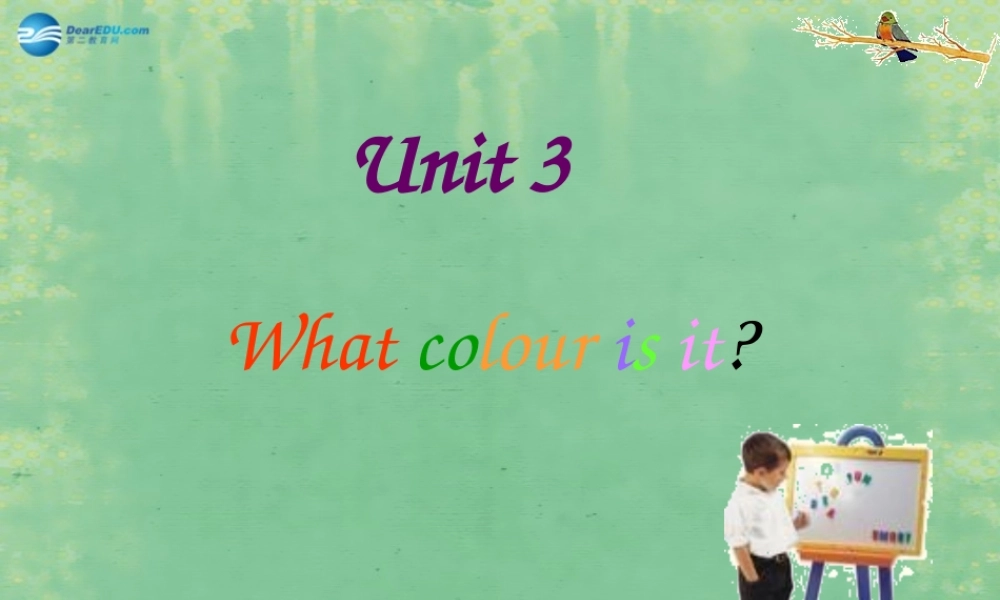 七年级英语上册 Starter Module 3 Unit 3 What colour is it？课件 （新版）外研版.ppt