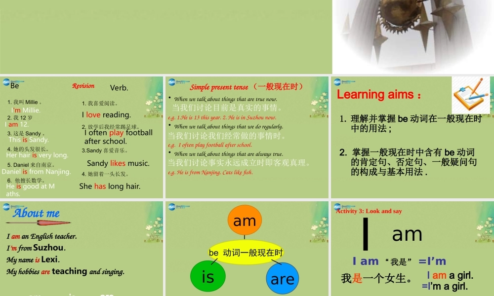 七年级英语上册 Unit 1 This is me Grammar课件 .ppt
