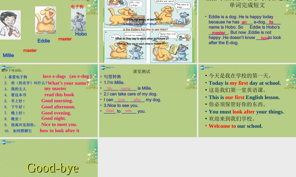 七年级英语上册 Unit 1 This is me！Welcome to the unit课件（1） .ppt