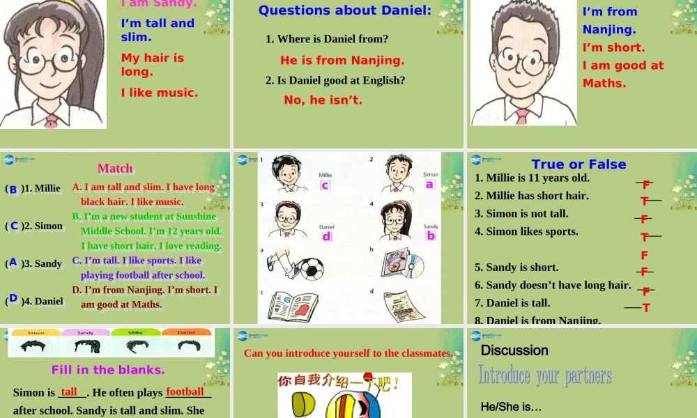 七年级英语上册 Unit 1 This is me！课件（1）.ppt