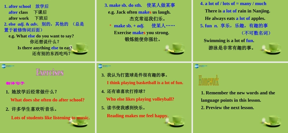 七年级英语上册 Unit 2 Let’s play sports！Integrated skills课件 .ppt