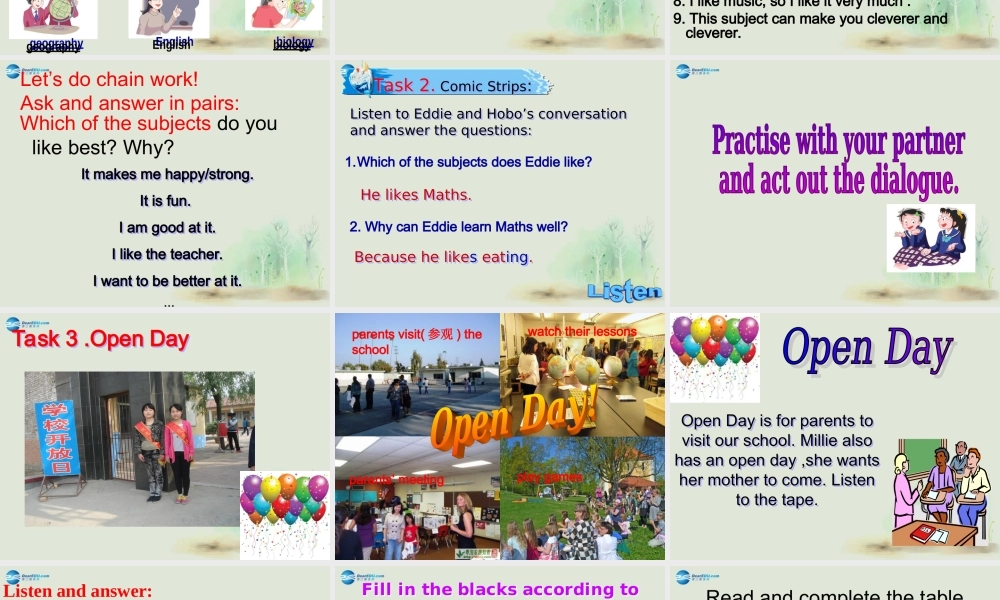 七年级英语上册 Unit 3 Welcome to our school Welcome to the unit课件 .ppt