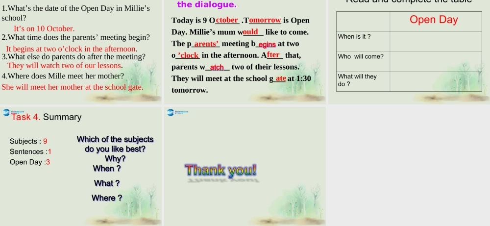 七年级英语上册 Unit 3 Welcome to our school Welcome to the unit课件 .ppt