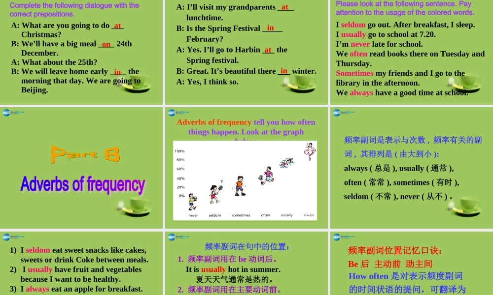 七年级英语上册 Unit 4 My day Grammar课件 .ppt