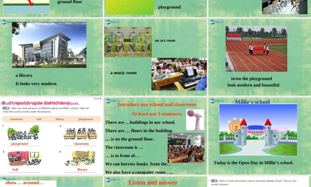 七年级英语上册 Unit 3 Welcome to our school！Reading课件 .ppt