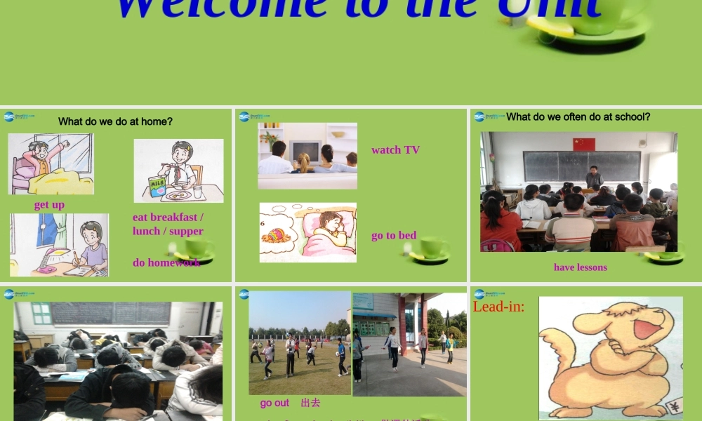 七年级英语上册 Unit 4 My day Comic strip课件 .ppt