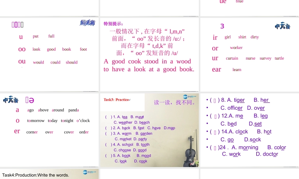 七年级英语上册 Unit 4 My day Study skills课件 .ppt