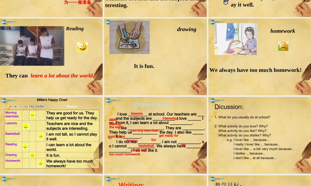 七年级英语上册 Unit 4 My day Task（1）课件 .ppt