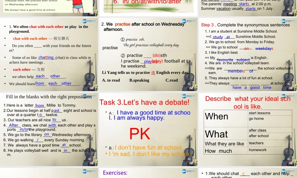 七年级英语上册 Unit 4 My day Reading课件 .ppt