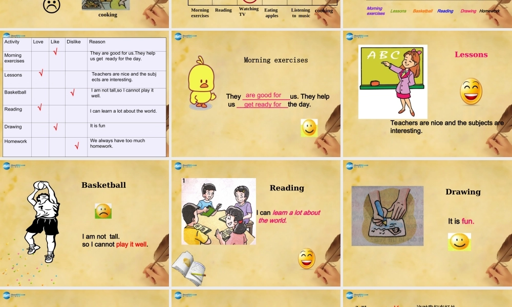 七年级英语上册 Unit 4 My day Task（2）课件 .ppt