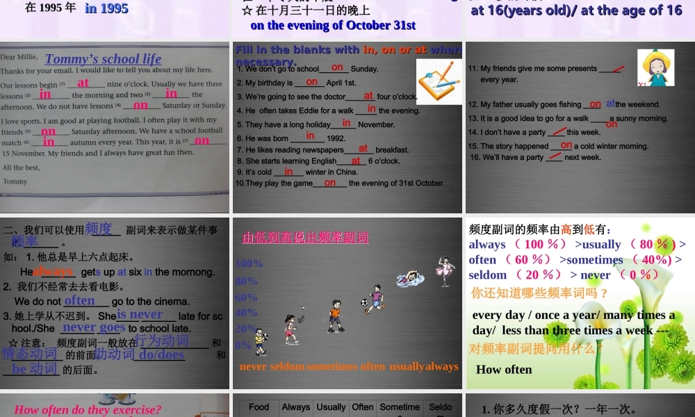 七年级英语上册 Unit 4《My day Grammar》课件1 .ppt