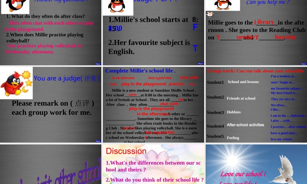 七年级英语上册 Unit 4《My day Reading 1》课件1 .ppt