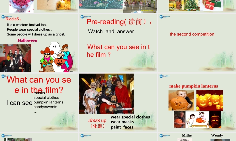 七年级英语上册 Unit 5 Let’s celebrate Reading课件 .ppt