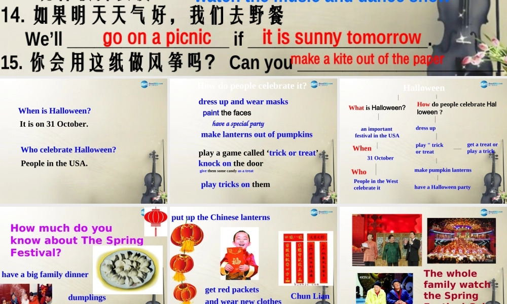 七年级英语上册 Unit 5 Let’s celebrate！Task课件 .ppt