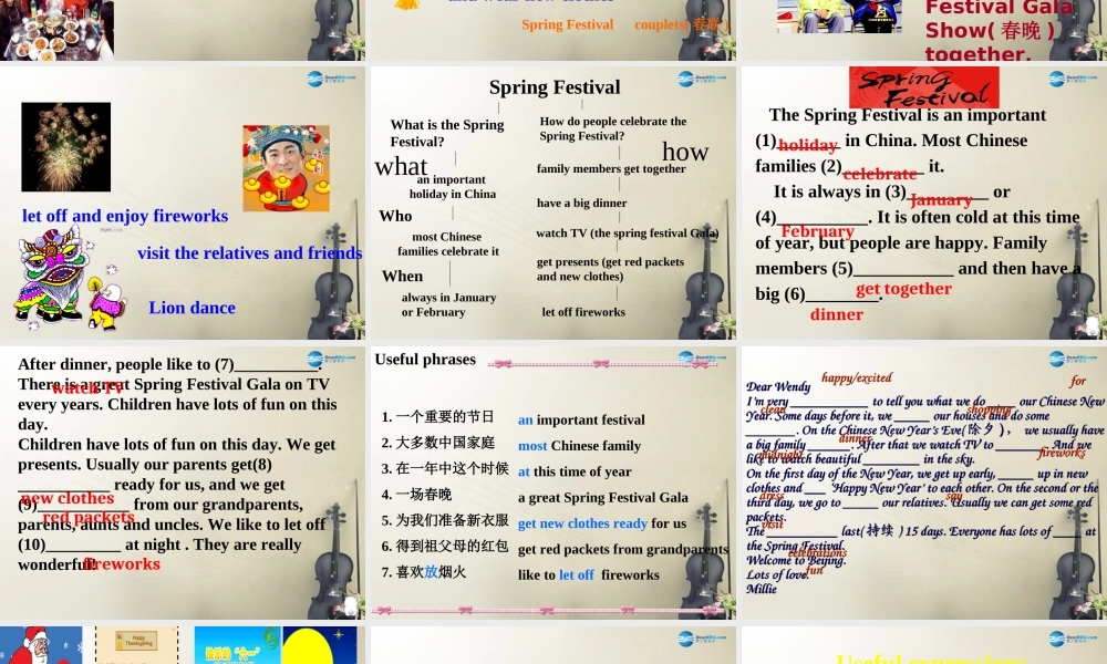 七年级英语上册 Unit 5 Let’s celebrate！Task课件 .ppt