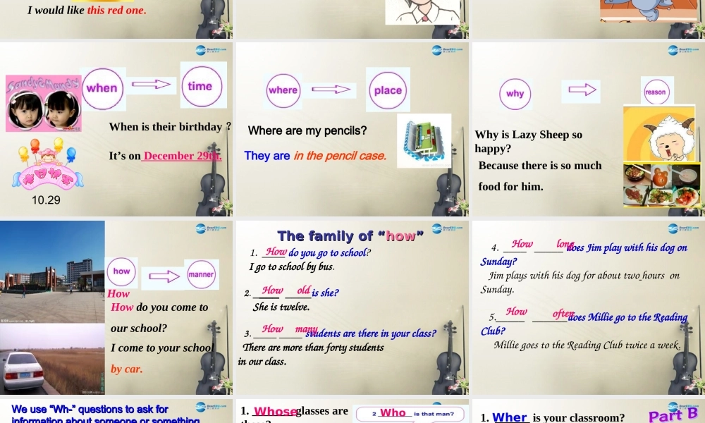 七年级英语上册 Unit 5 Let’s celebrate！Grammar课件 .ppt