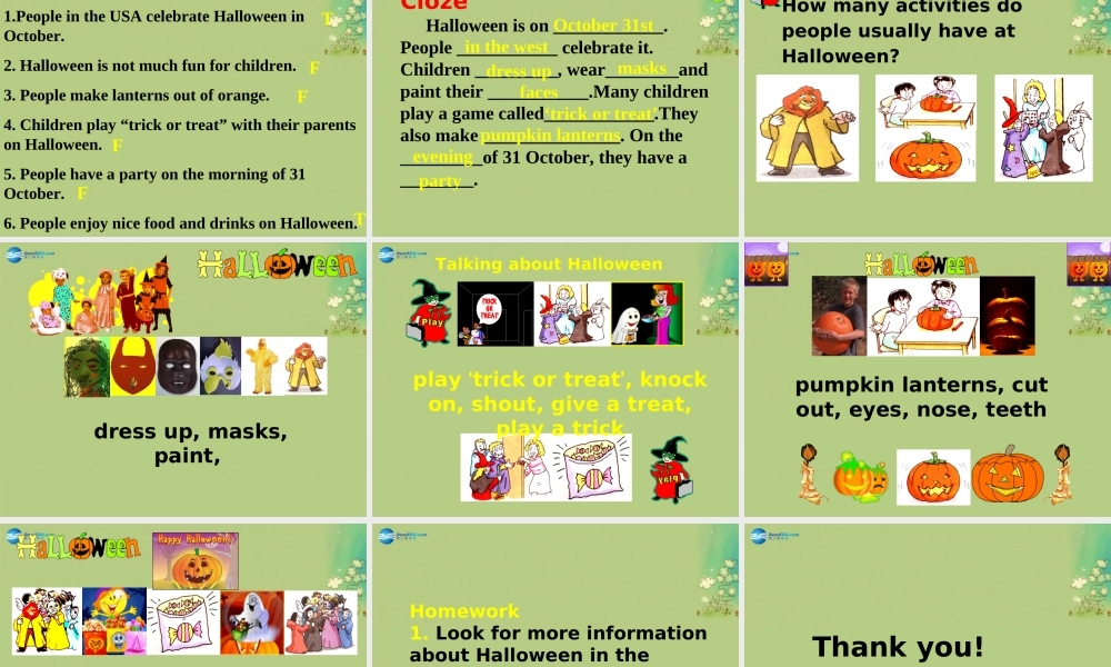 七年级英语上册 Unit 5 Let’s celebrate！Reading课件 .ppt