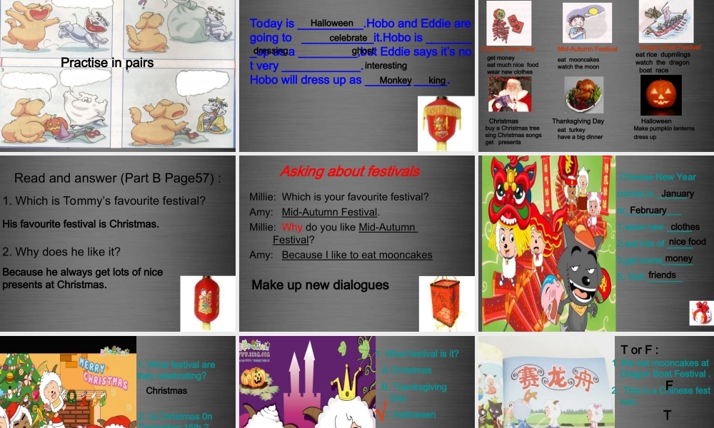 七年级英语上册 Unit 5《Let’s celebrate Welcome to the unit》课件1 .ppt