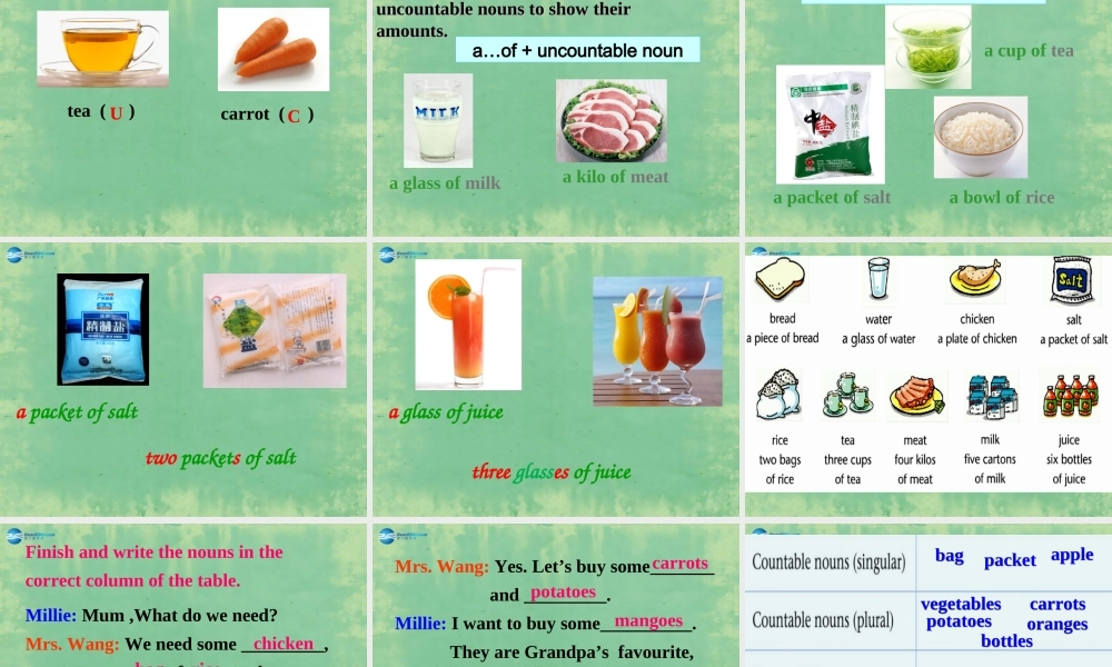 七年级英语上册 Unit 6 Food and lifestyle Grammer课件 .ppt