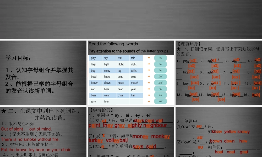 七年级英语上册 Unit 5《Let’s celebrate study skills》课件2 .ppt