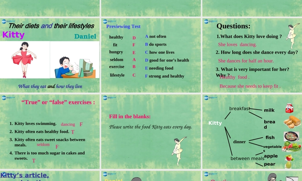 七年级英语上册 Unit 6 Food and lifestyle Reading课件 .ppt