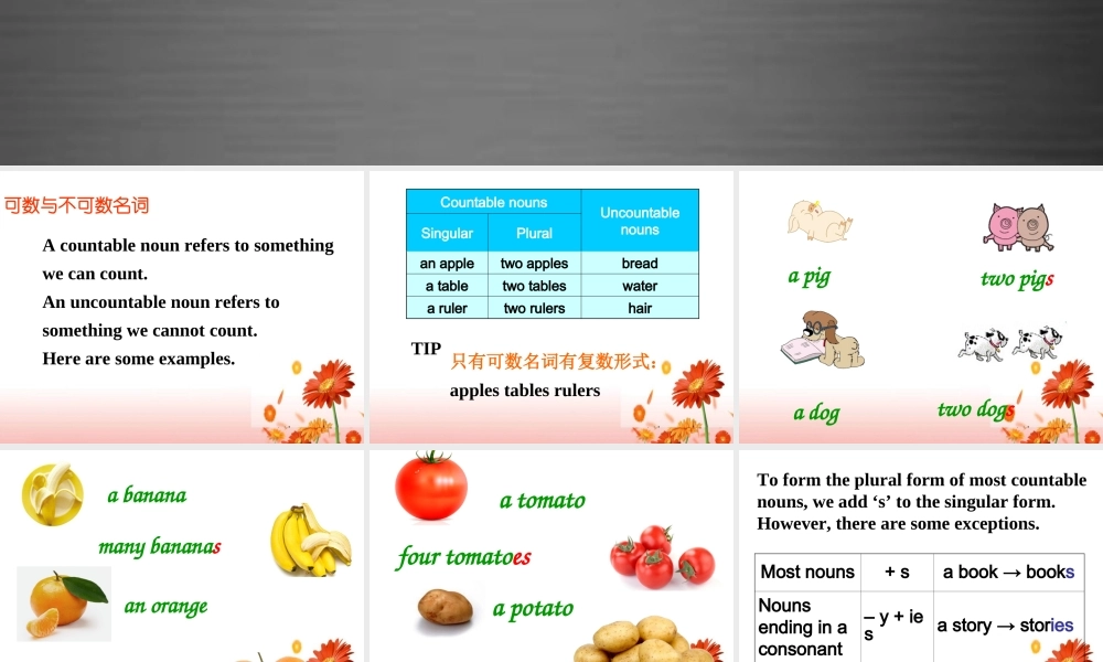 七年级英语上册 Unit 6《Food and lifestyle Grammar》课件1 .ppt