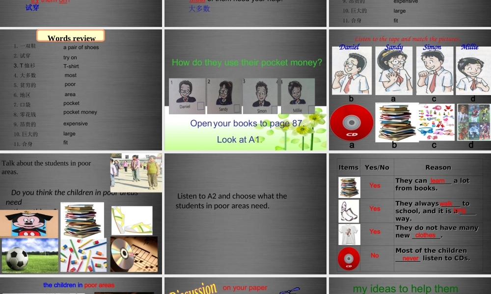 七年级英语上册 Unit 7《Shopping Integrated Skills》课件1 .ppt