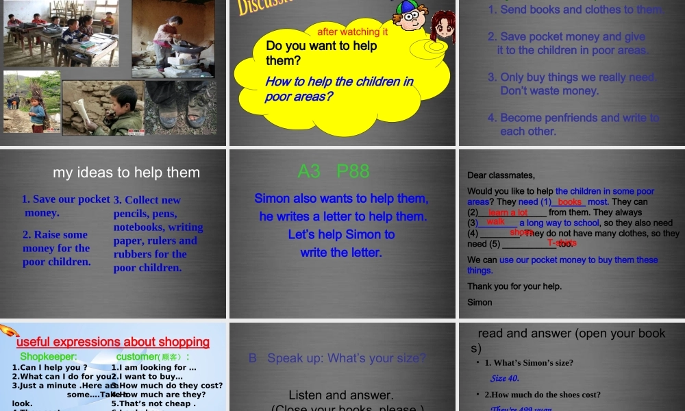 七年级英语上册 Unit 7《Shopping Integrated Skills》课件1 .ppt