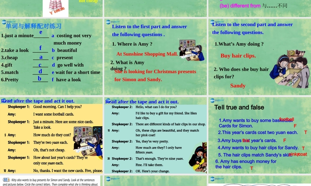 七年级英语上册 Unit 7 Shopping Reading课件 .ppt