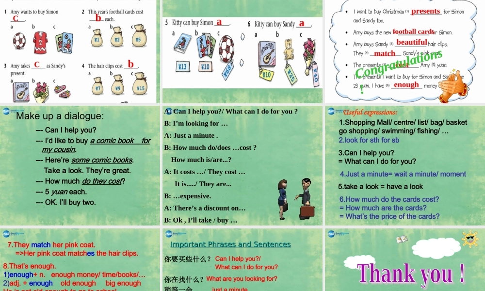 七年级英语上册 Unit 7 Shopping Reading课件 .ppt