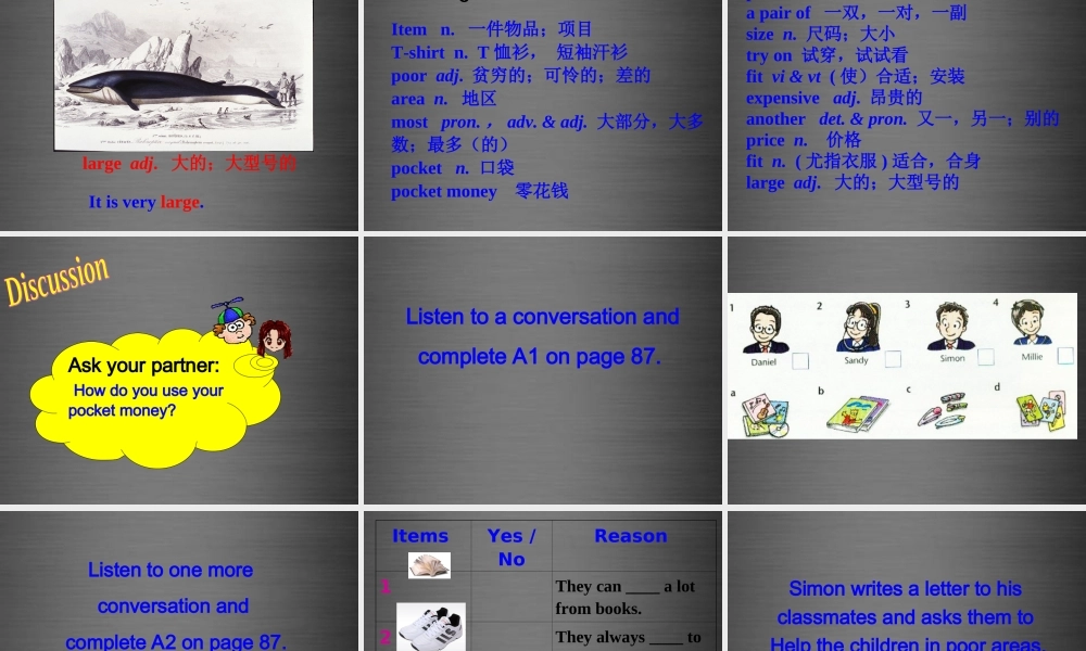 七年级英语上册 Unit 7《Shopping Integrated Skills》课件2 .ppt