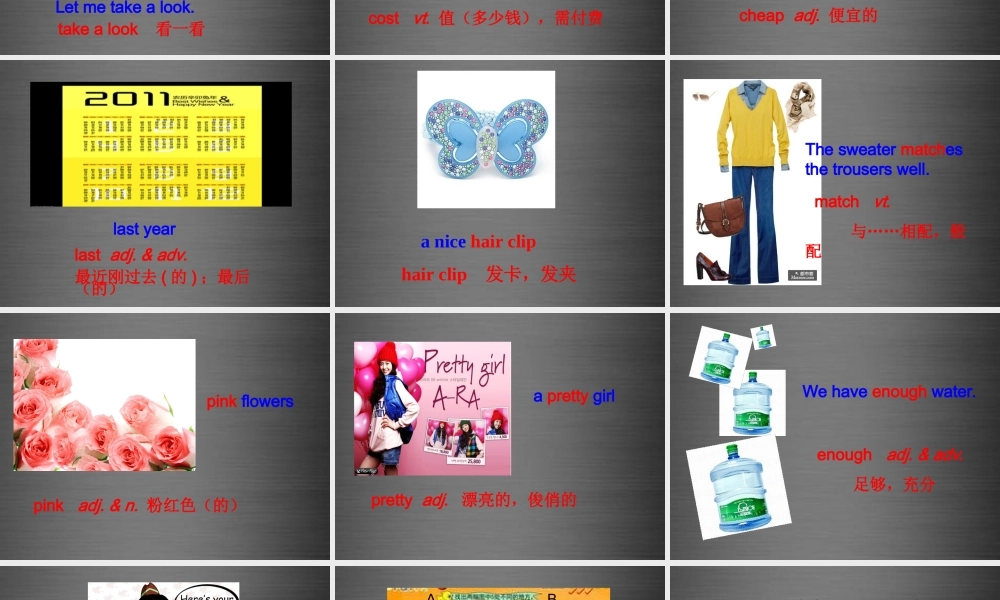 七年级英语上册 Unit 7《Shopping Reading 1》课件1 .ppt